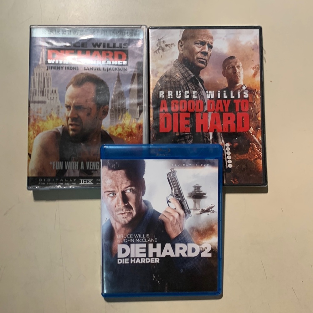Die Hard DVDs 2, 3 & 5